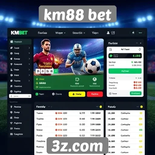 Explorando a interface do usuário da km88 bet
