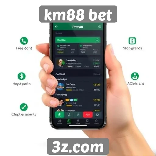 Funcionalidade do aplicativo mobile km88 bet